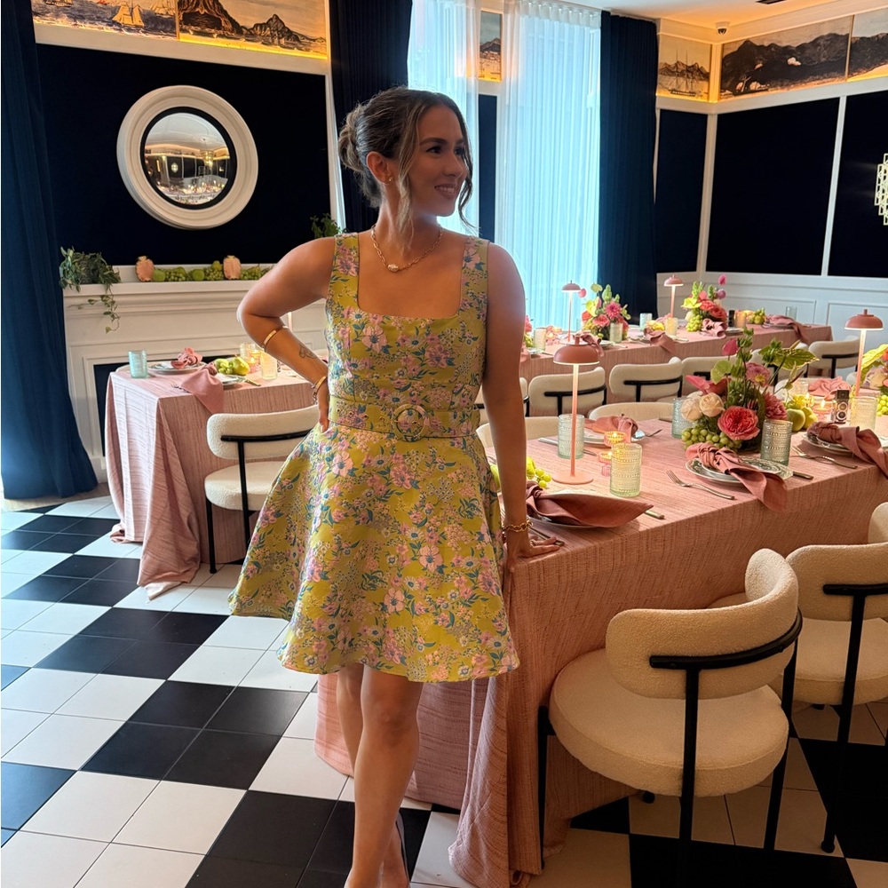 Elliatt Zenobia Floral Green Dress - Picture 5 of 5
